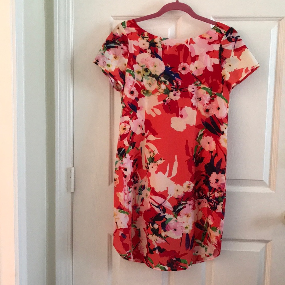 Yumi Kim Floral Dress in Red and Pink